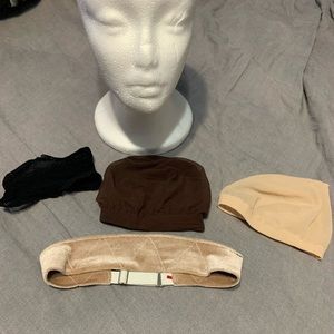 3 sets of wig caps